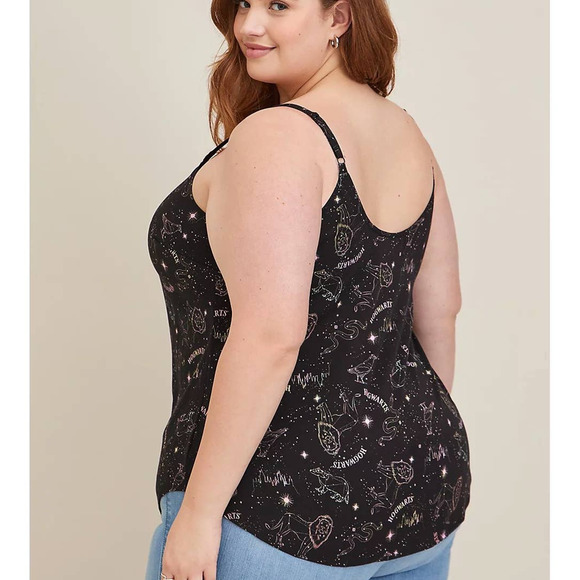 Torrid 1 (1X 14/16) Harry Potter Constellation Stretch Challis Ava Cami Tank Top - Picture 4 of 5